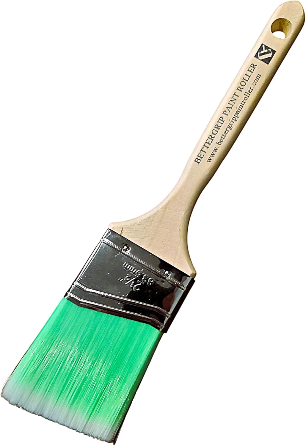 5-Piece Paint Brush Set – Angled & Flat Brushes with Durable Synthetic Bristles & Wooden Handles