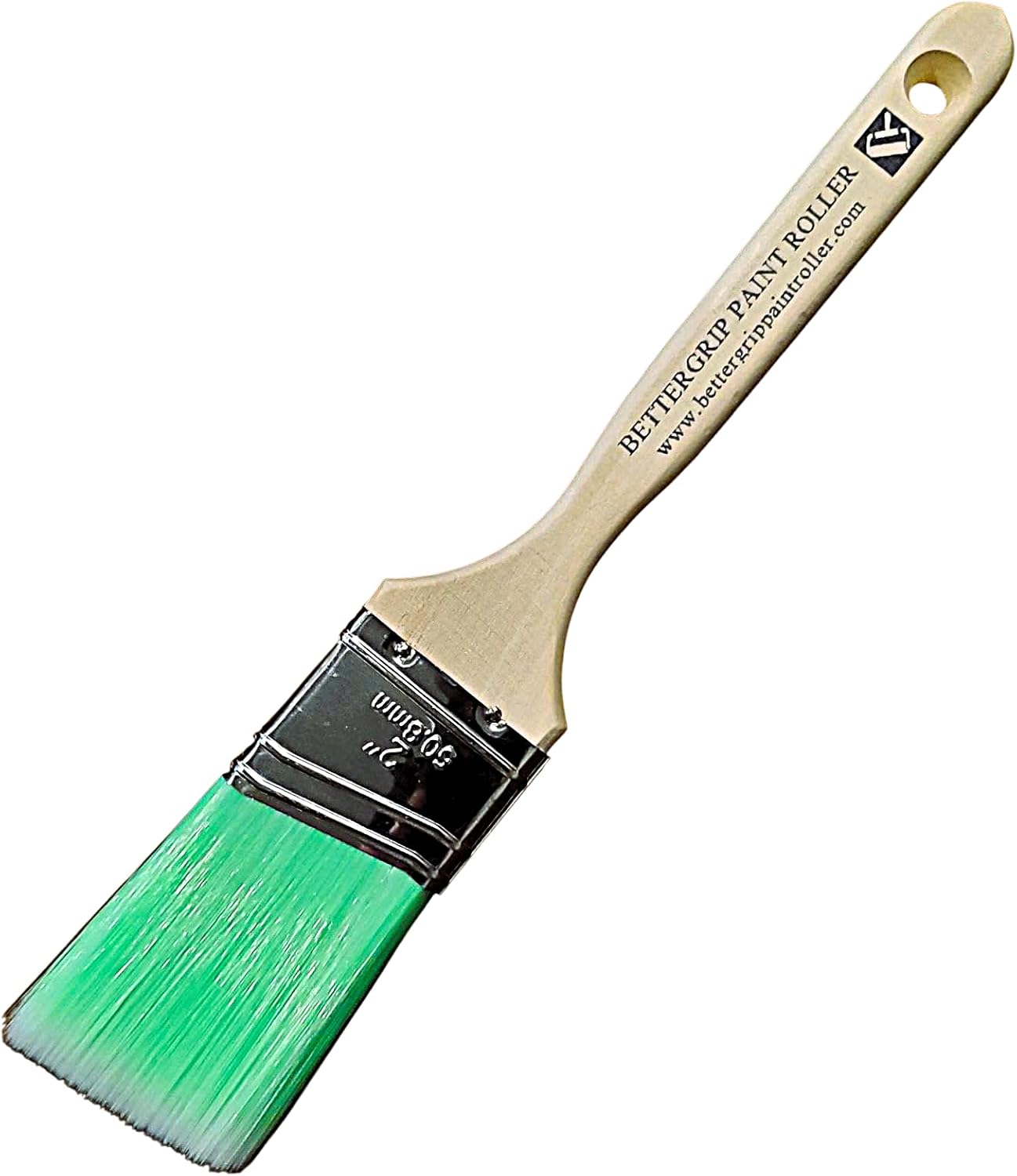5-Piece Paint Brush Set – Angled & Flat Brushes with Durable Synthetic Bristles & Wooden Handles