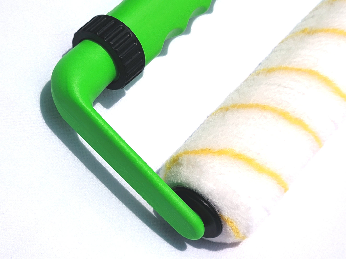 A closeup photo of one arm of the BetterGrip Paint Roller from a different angle.
