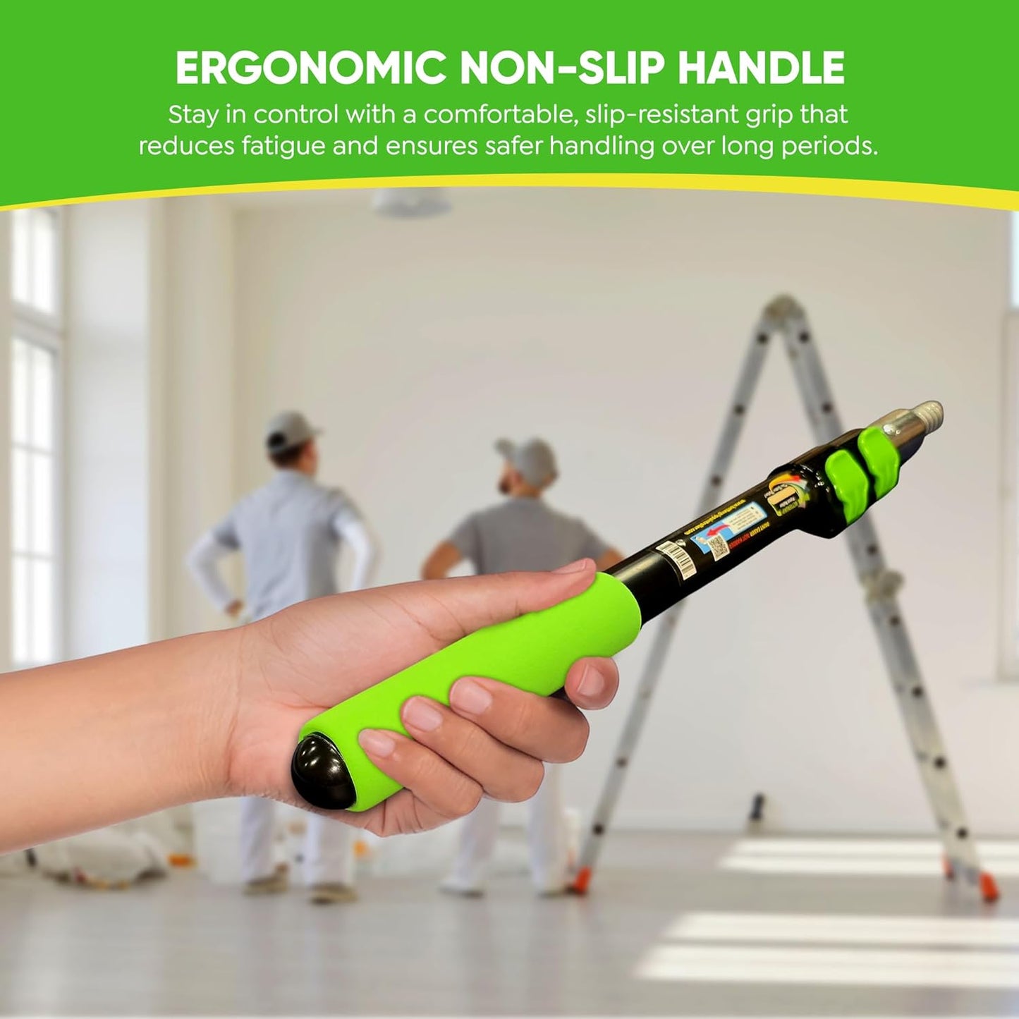 Telescopic Extension Pole for Painting – 3FT Lightweight Aluminum Telescoping Rod with Flip-Lock