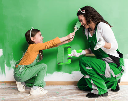 5-Piece Paint Brush Set – Angled & Flat Brushes with Durable Synthetic Bristles & Wooden Handles