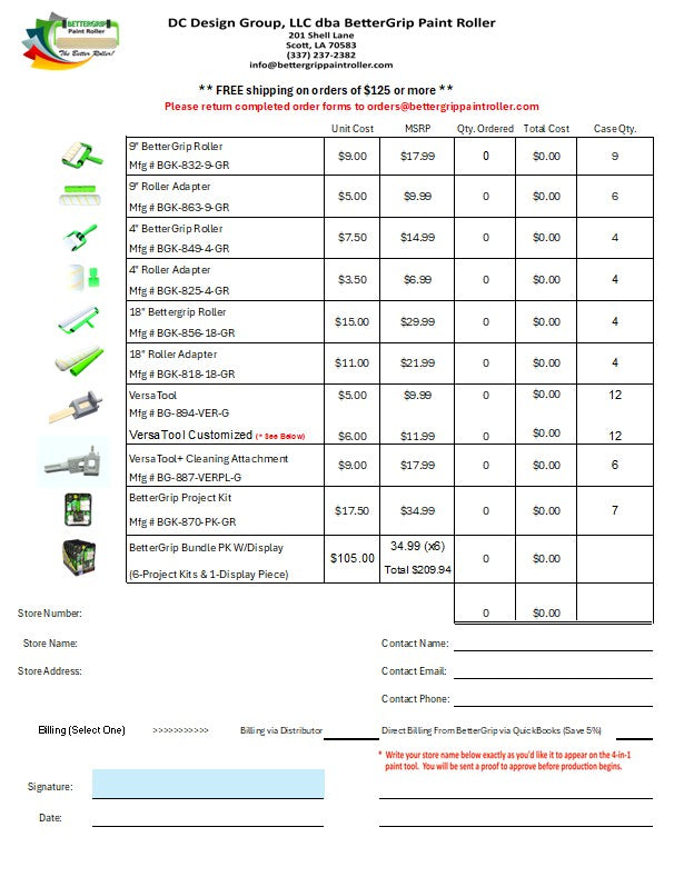 Retailer Resources – BetterGrip Paint Roller